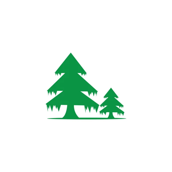 Pine tree logo illustration vector design — ストック写真