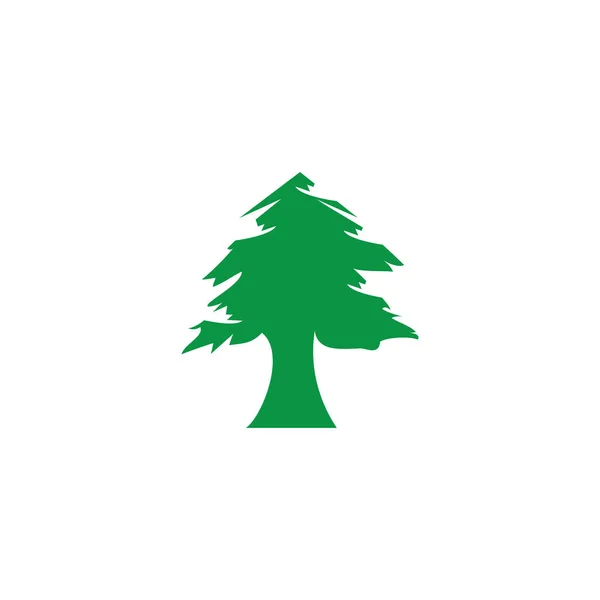 Pine tree logo illustration vector design — ストック写真