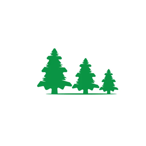 Pine tree logo illustration vector design — ストック写真