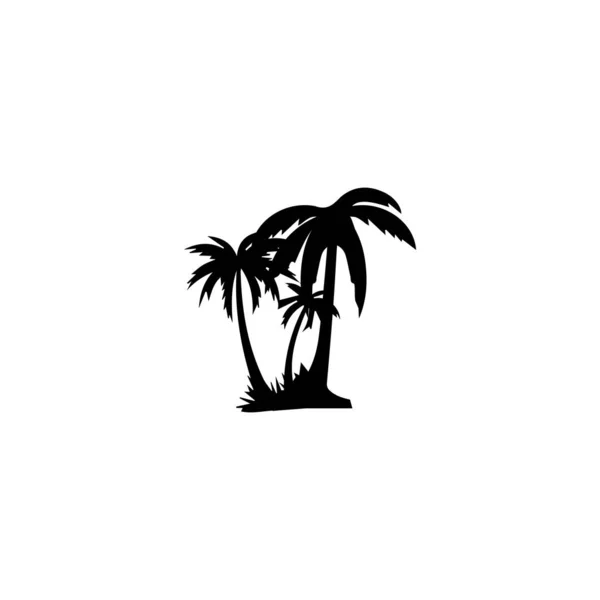 Palmera verano logo plantilla vector ilustración —  Fotos de Stock