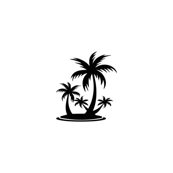 Modèle de logo d'été palmier illustration vectorielle — Photo