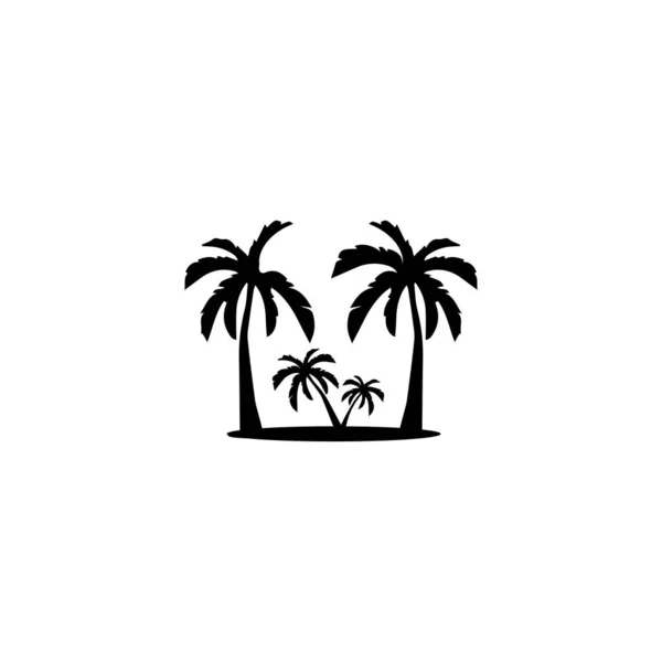 Palmera verano logo plantilla vector ilustración —  Fotos de Stock