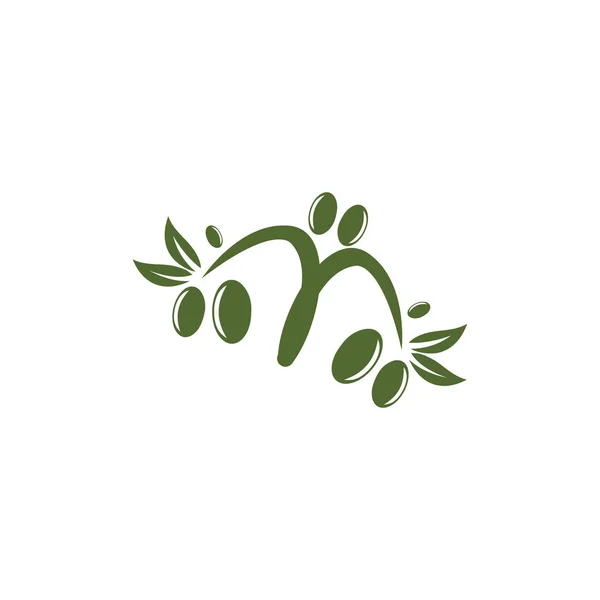 Olive logo modèle vectoriel icône illustration design — Photo