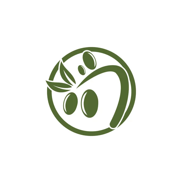 Olive logo plantilla vector icono ilustración diseño — Foto de Stock
