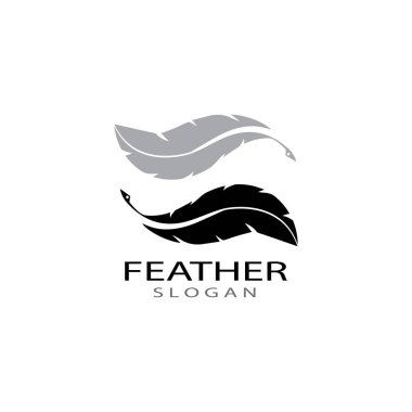 Tüy logo vektör şablonları