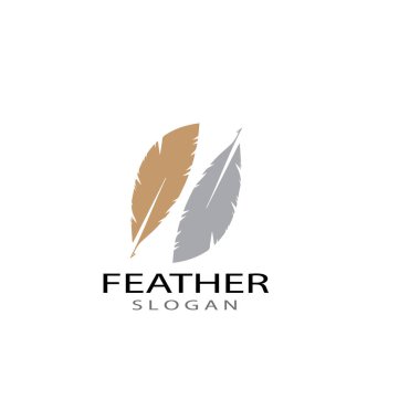 Tüy logo vektör şablonları