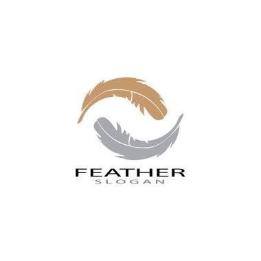 Tüy logo vektör şablonları