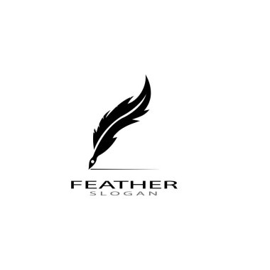 Tüy logo vektör şablonları