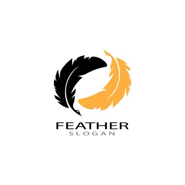 Tüy logo vektör şablonları