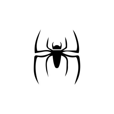 örümcek ilustration logo vektör şablonu