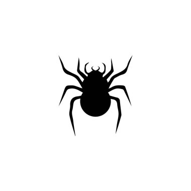 örümcek ilustration logo vektör şablonu