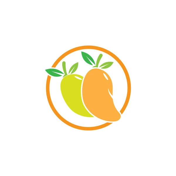 Mango logo template vector illustration design — Stock Photo, Image