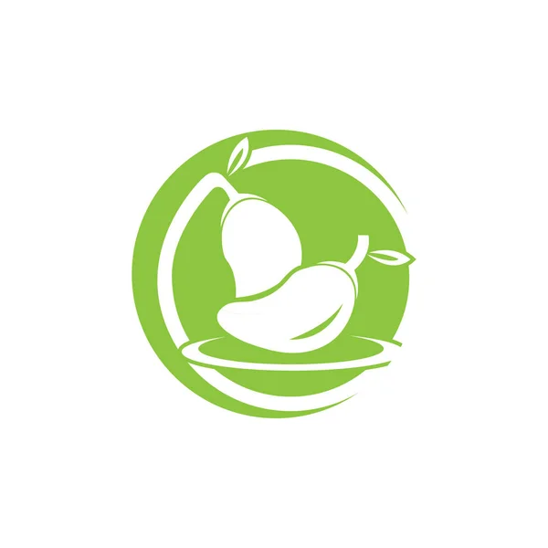 Mango logo plantilla vector ilustración diseño —  Fotos de Stock