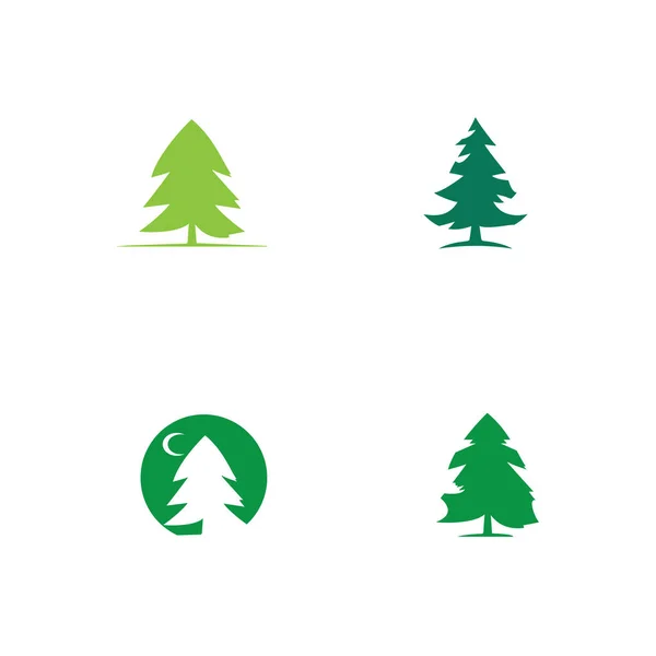 Pine tree logo illustration vector design — Stock Photo, Image