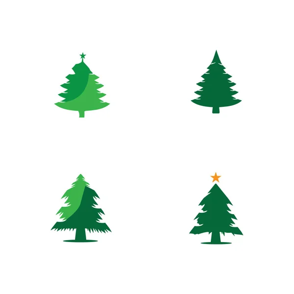 Pine tree logo illustration vector design — Stock Photo, Image