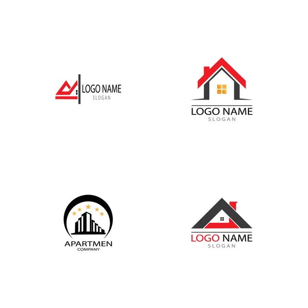 İşletmeler için Emlak ve İnşaat Logosu Tasarımı — Stok fotoğraf