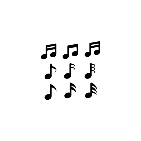 Müzik Notası Simge Vektörü illüstrasyon tasarımı — Stok fotoğraf