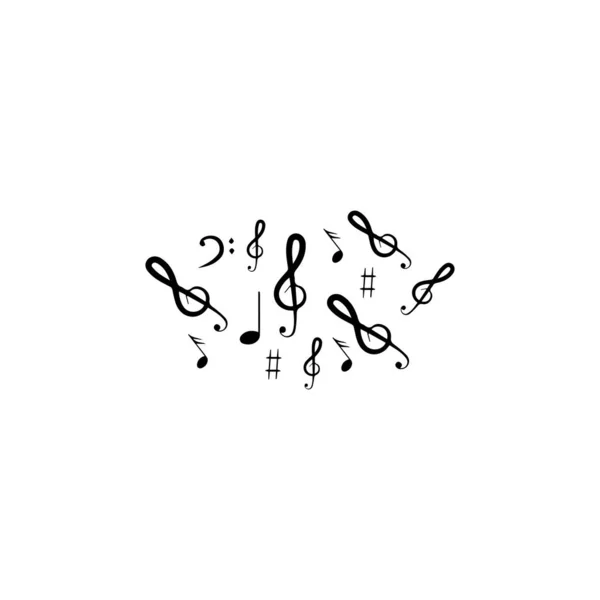 Music note icon vector illustration design — Stock Photo, Image