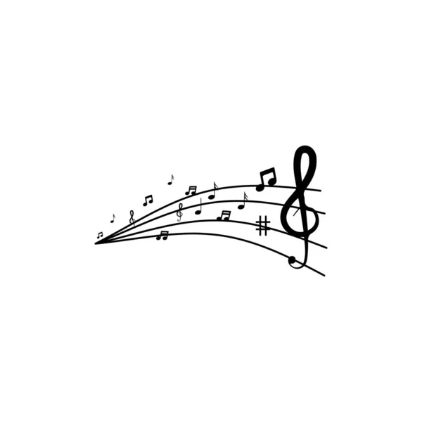 Music note icon vector illustration design — Stock Photo, Image