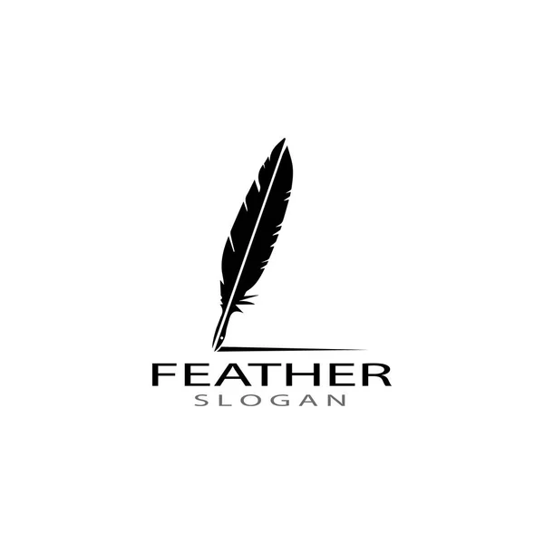 Feather logo vector templates — Stock Photo, Image