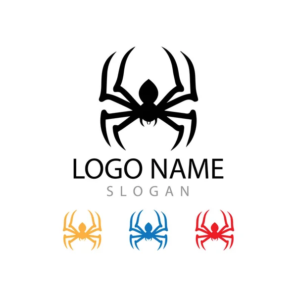 spider ilustration logo vector template