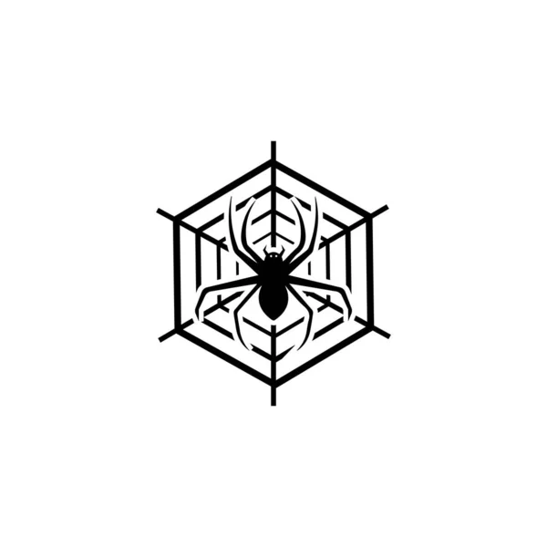 Modello vettoriale logo ilustrazione ragno — Foto Stock