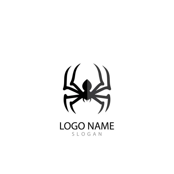 Spider ilustracja logo wektor szablon — Zdjęcie stockowe