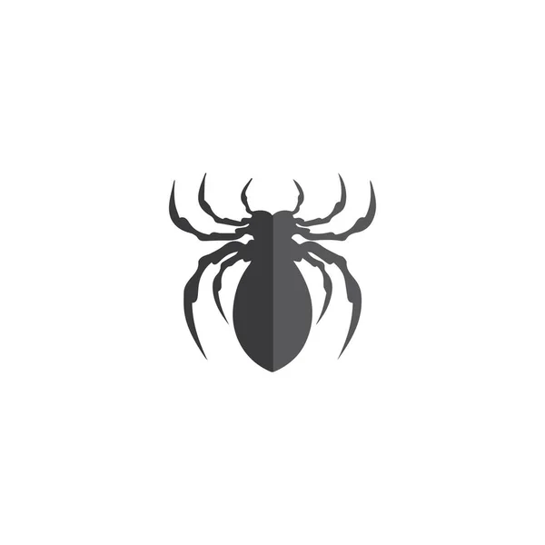 Modelo do vetor do logotipo da ilustração da aranha — Fotografia de Stock