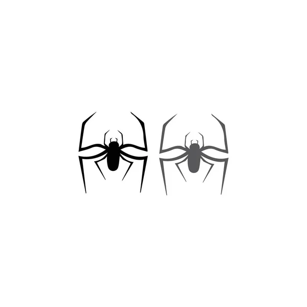 Spider ilustration logo vector sjabloon — Stockfoto