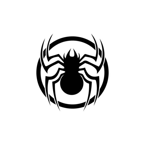 クモのイラストロゴベクトルテンプレート — ストック写真