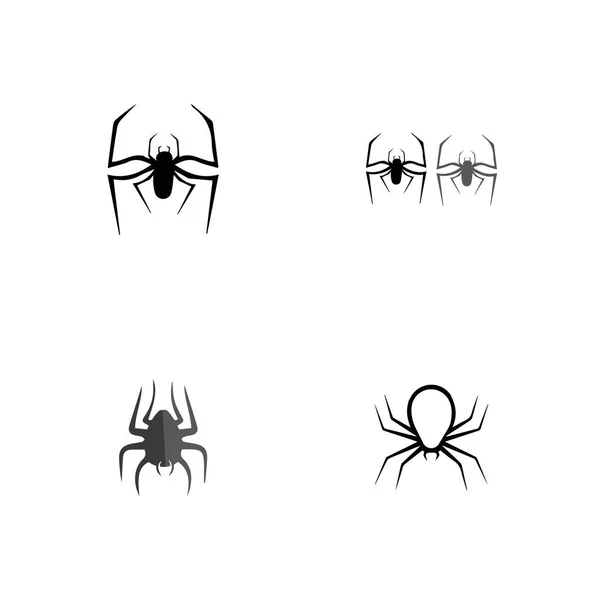 Векторный шаблон логотипа паука — стоковое фото