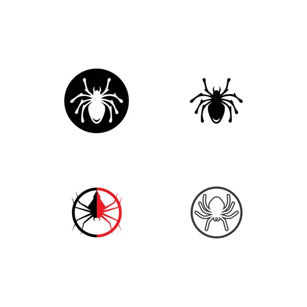 Spider ilustracja logo wektor szablon — Zdjęcie stockowe