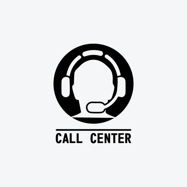 Ícone Call Center Design Ilustração Vetorial — Vetor de Stock