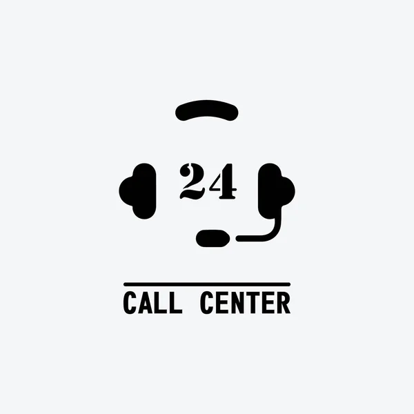 Ícone Call Center Design Ilustração Vetorial —  Vetores de Stock