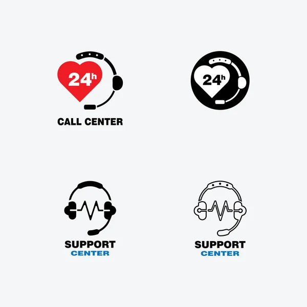 Ícone Call Center Design Ilustração Vetorial —  Vetores de Stock