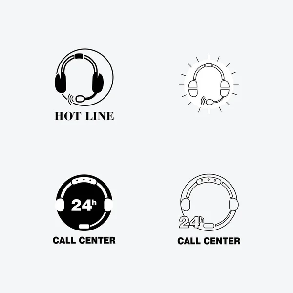 Ícone Call Center Design Ilustração Vetorial —  Vetores de Stock