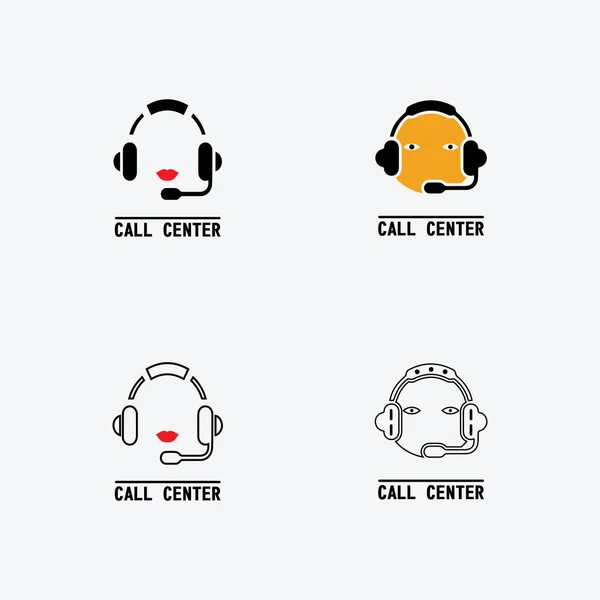 Ícone Call Center Design Ilustração Vetorial —  Vetores de Stock