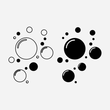 Kabarcık simgesi vektör çizim şablonu