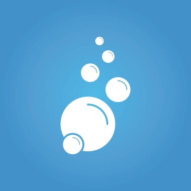 Kabarcık simgesi vektör çizim şablonu