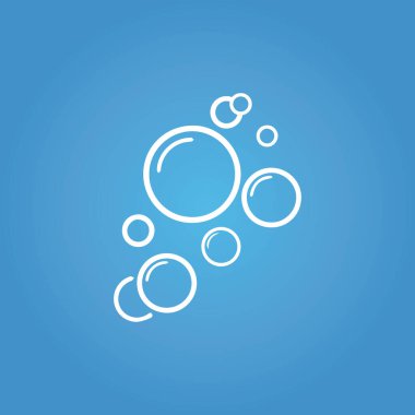 Kabarcık simgesi vektör çizim şablonu