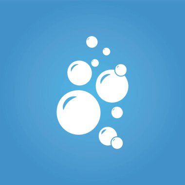 Kabarcık simgesi vektör çizim şablonu