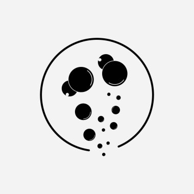 Kabarcık simgesi vektör çizim şablonu