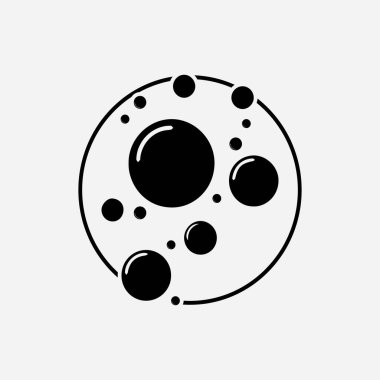 Kabarcık simgesi vektör çizim şablonu