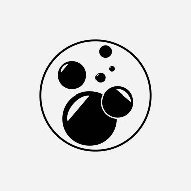 Kabarcık simgesi vektör çizim şablonu