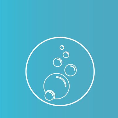 Kabarcık simgesi vektör çizim şablonu