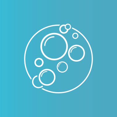 Kabarcık simgesi vektör çizim şablonu