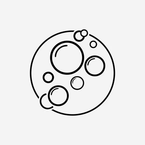 Icono Burbuja Vector Ilustración Plantilla Diseño — Archivo Imágenes Vectoriales