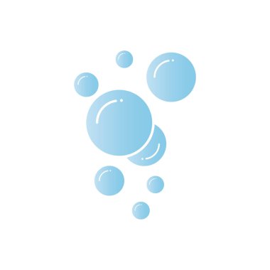 Kabarcık simgesi vektör çizim şablonu