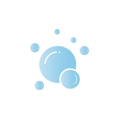 Kabarcık simgesi vektör çizim şablonu