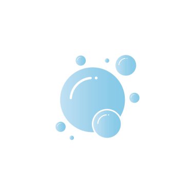 Kabarcık simgesi vektör çizim şablonu